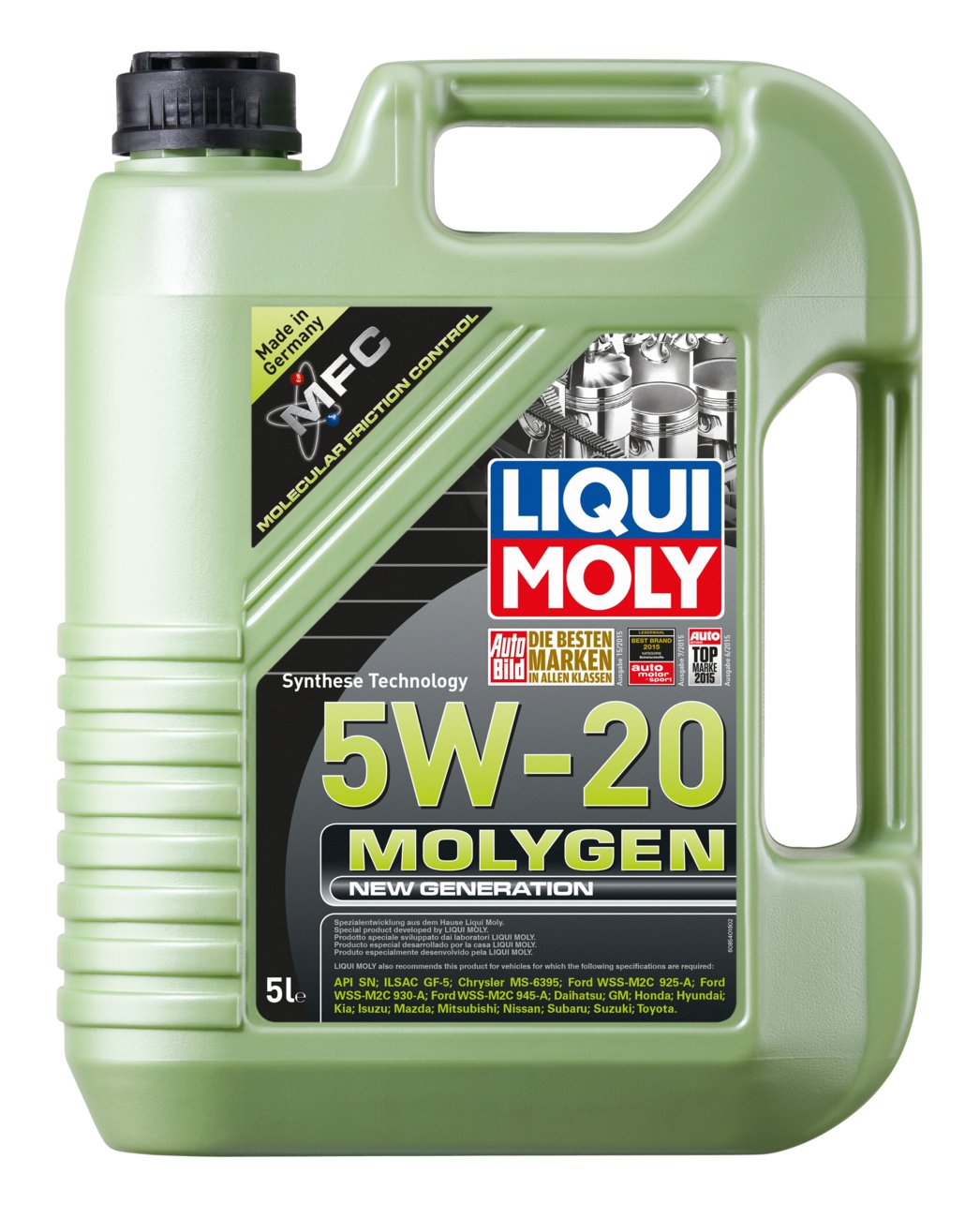 Масло LiquiMoly 5W20 Molygen New Generation 5л.