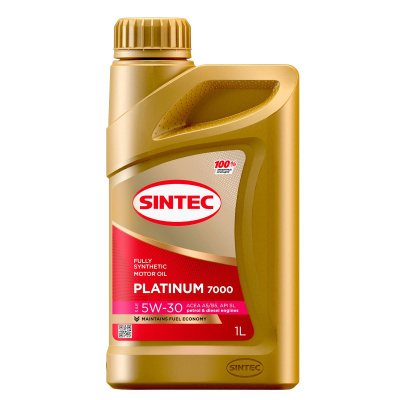 Масло SINTEC Platinum 7000 5W30 A5/B5 SL 1л