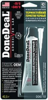 Герметик DoneDeal силиконовый (черный) 42.5г