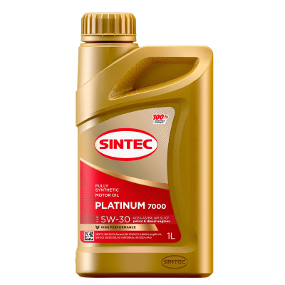 Масло SINTEC Platinum 7000 5W30 A3/B4 SL/CF 1л