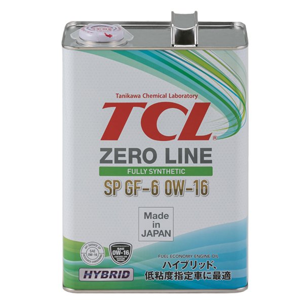 Масло TCL 0W16 Zero Line Fully Synth, SP Hybrid 4л