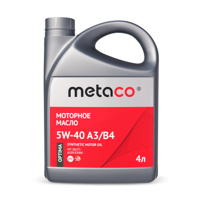 Масло METACO OPTIMA 5W40 A3/B4 4л