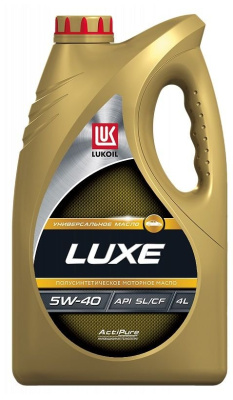 Масло Лукойл LUXE SEMI-SYNTHETIC 5W40 SL/CF 4л