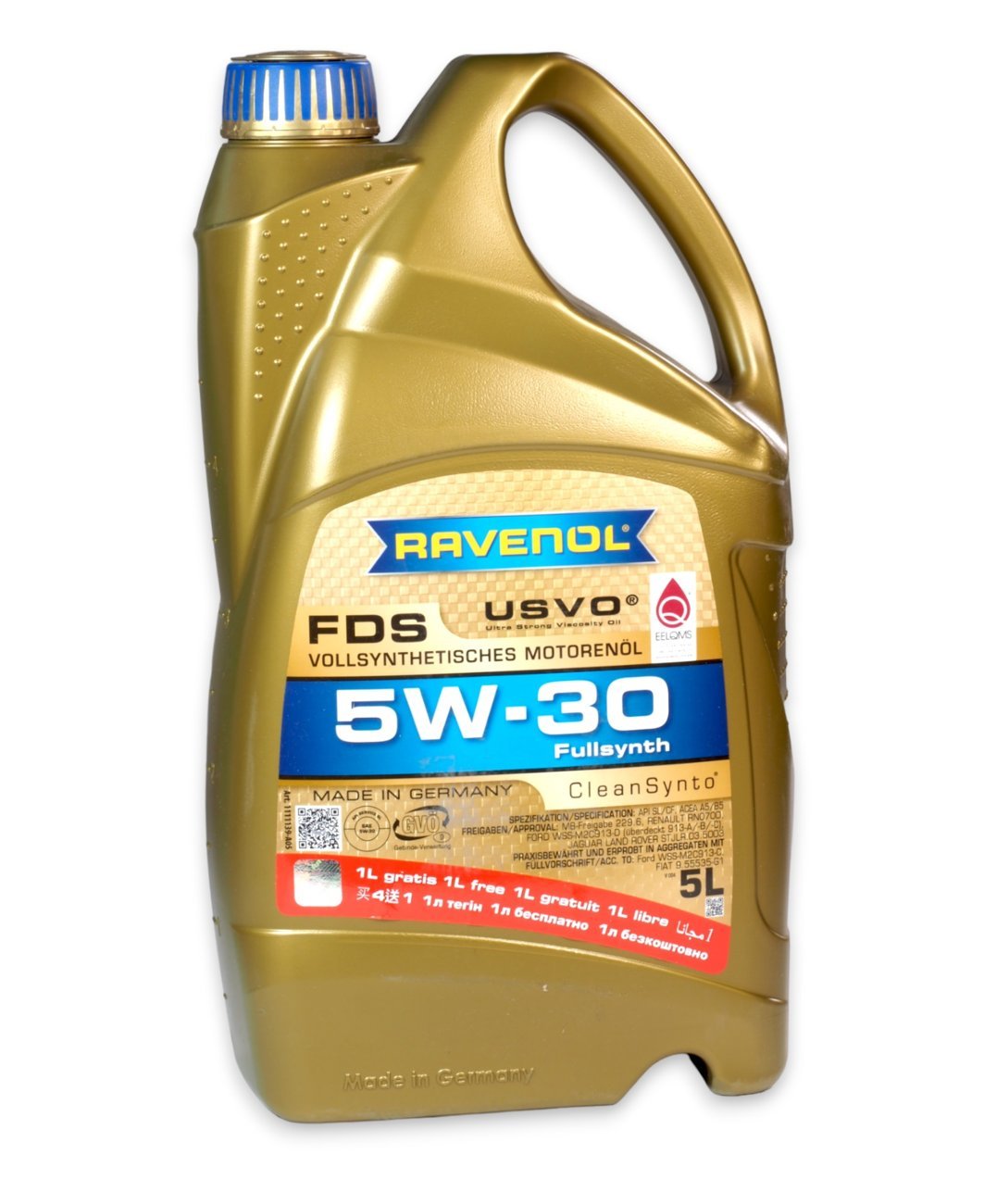 Масло RAVENOL 5W30 FDS 5л (4+1)