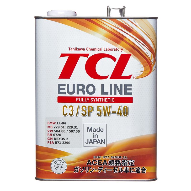 Масло моторное TCL Euro Line SP ACEA C3 5W40 4л