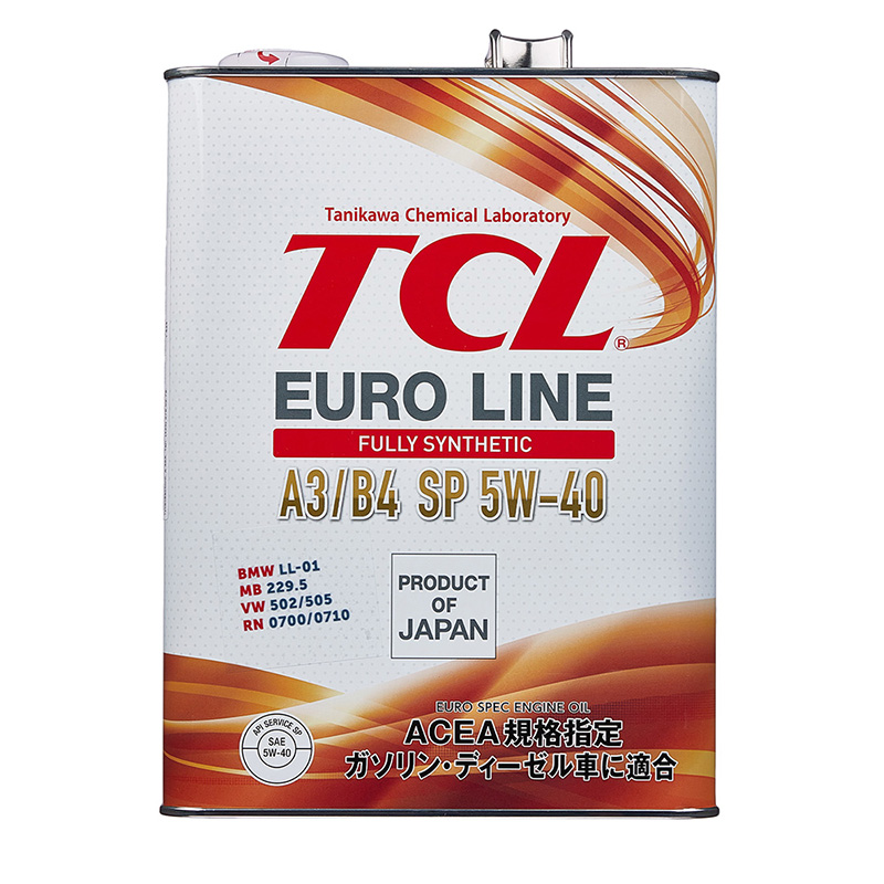 Масло моторное TCL Euro Line SP ACEA A3/B4 5W-40 4л
