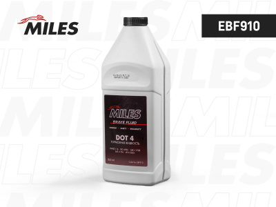 Жидкость тормозная MILES DOT4 0,85л