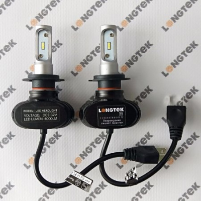 Лампа H7 LONGTEK Светодиодная LED 6000K 4000LM PX26D (СЕРИЯ S1) комплект