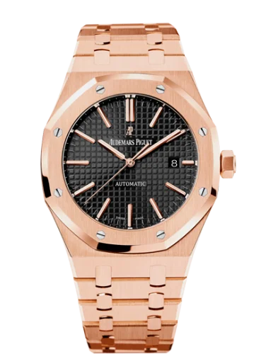 Royal Oak 15400 Pink Gold / Black