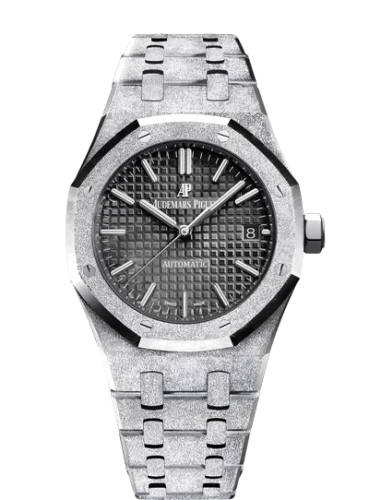 Royal Oak 15454 Selfwinding Frosted White Gold / Black