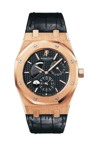 Royal Oak 26120 Dual Time Pink Gold / Black