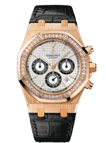 Royal Oak 26557 Chronograph Pink Gold / Silver / Diamond