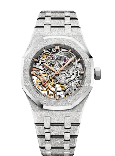 Royal Oak 37 Double Balance Wheel Openworked Frosted White Gold