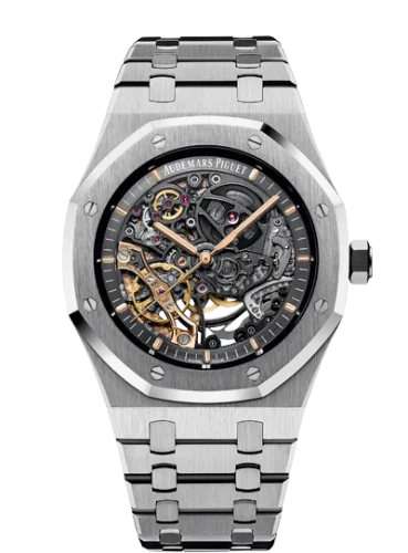Royal Oak 41 Double Balance Wheel Openworked Stainless Steel
