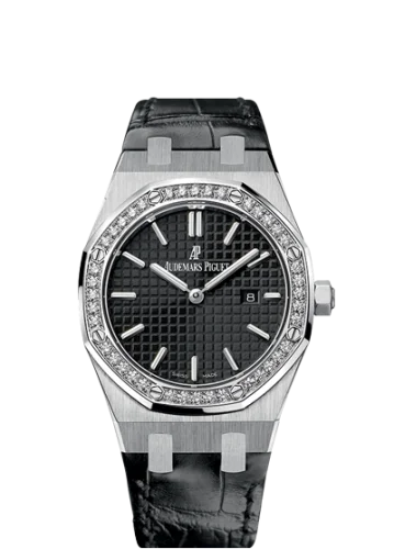 Royal Oak 67651 Quartz Stainless Steel / Black / Strap
