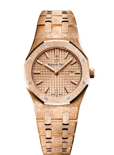 Royal Oak 67653 Quartz Frosted Pink Gold / Pink / Bracelet