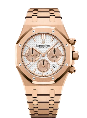 Royal Oak Chronograph 38 Pink Gold / Silver