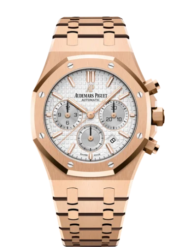 Royal Oak Chronograph 38 Pink Gold / Silver