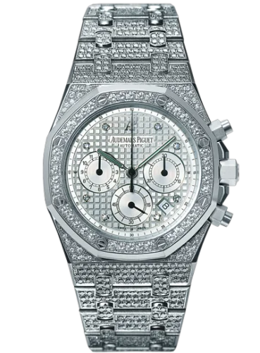 Royal Oak Chronograph 39 White Gold / Diamond / Silver