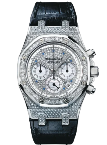 Royal Oak Chronograph 39 White Gold / Diamond / Strap