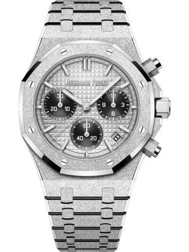 Royal Oak Chronograph 41 Frosted White Gold / Grey / Japan