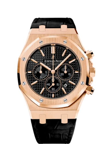 Royal Oak Chronograph 41 Pink Gold / Black / Strap