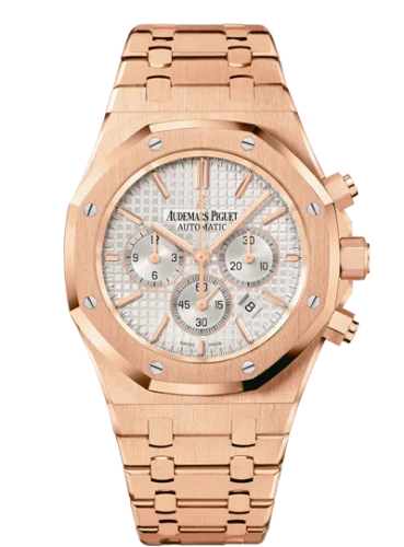 Royal Oak Chronograph 41 Pink Gold / Silver