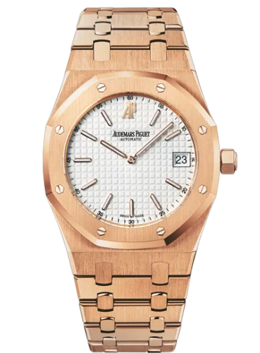 Royal Oak Extra-Thin Pink Gold / Silver