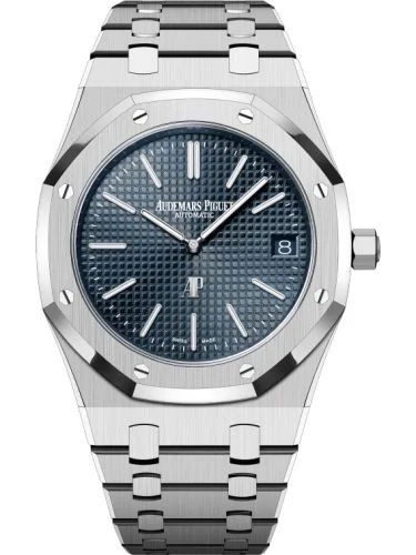 Royal Oak Extra-Thin Stainless Steel / Blue