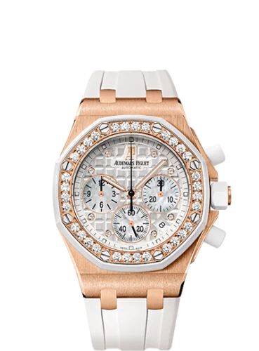 Royal Oak OffShore 26048 Lady Chronograph Pink Gold / White