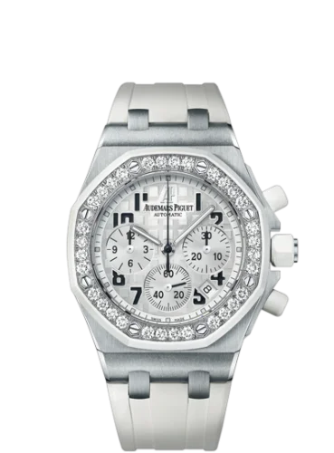 Royal Oak OffShore 26048 Lady Chronograph Stainless Steel / White