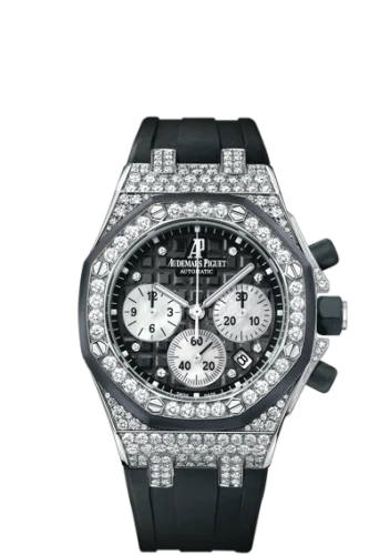 Royal Oak Offshore 26092 Lady Chronograph White Gold / Black