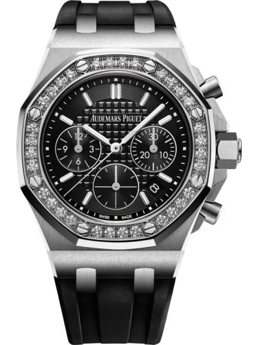 Royal Oak OffShore 26231 Lady Chronograph Stainless Steel / Black / Diamond