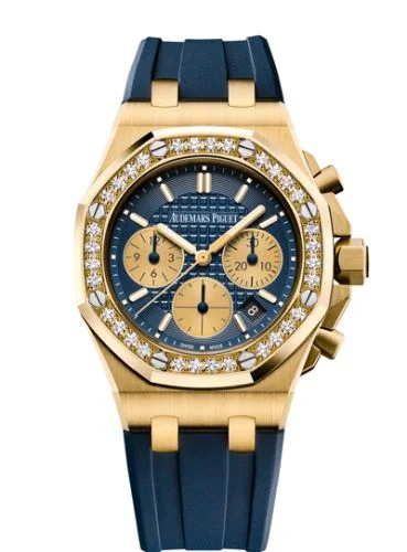 Royal Oak OffShore 26231 Lady Chronograph Yellow Gold / Blue / Diamond