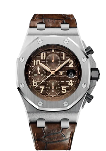 Royal Oak Offshore 26470 Stainless Steel / Brown / Alligator