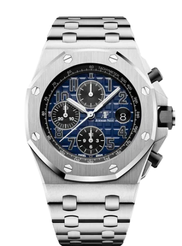 Royal Oak Offshore 42 Platinum / Smoked Blue / Bracelet