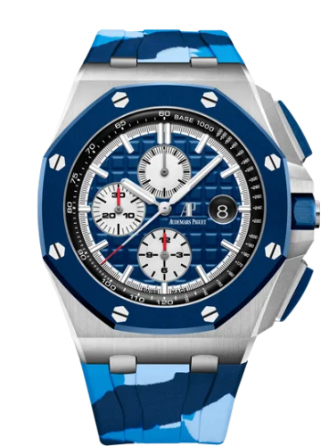 Royal Oak Offshore 44 Stainless Steel / Ceramic / Marine / Rubber