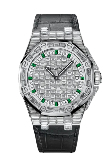 Royal Oak OffShore 67543 Lady Quartz Emerald Hour