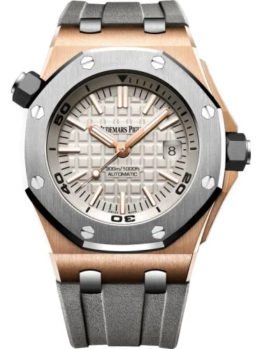 Royal Oak Offshore Diver Pink Gold / Titanium / Silver