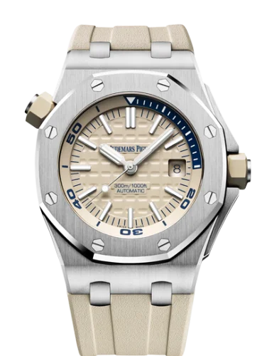 Royal Oak Offshore Diver Stainless Steel / Beige