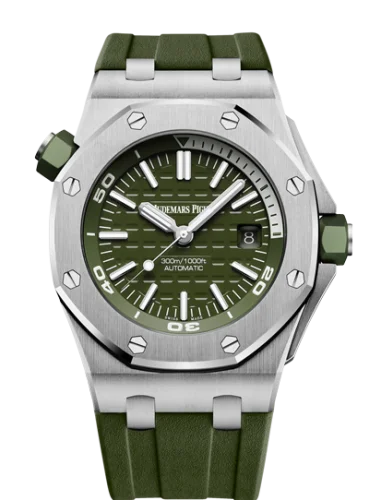 Royal Oak Offshore Diver Stainless Steel / Khaki