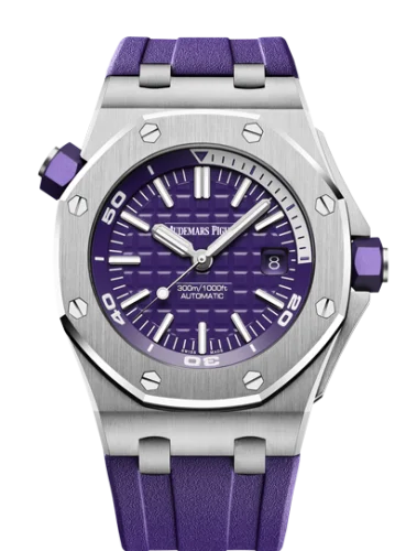 Royal Oak Offshore Diver Stainless Steel / Purple