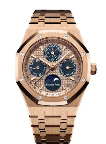 Royal Oak Perpetual Calendar 41 Pink Gold / Blue