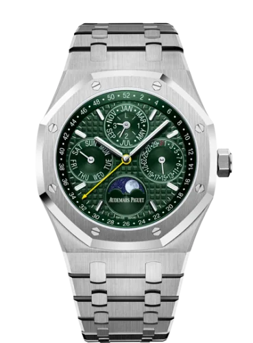 Royal Oak Perpetual Calendar 41 Stainless Steel / Green / Unique Timepieces