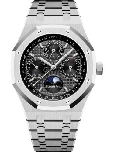 Royal Oak Perpetual Calendar 41 White Gold / Black