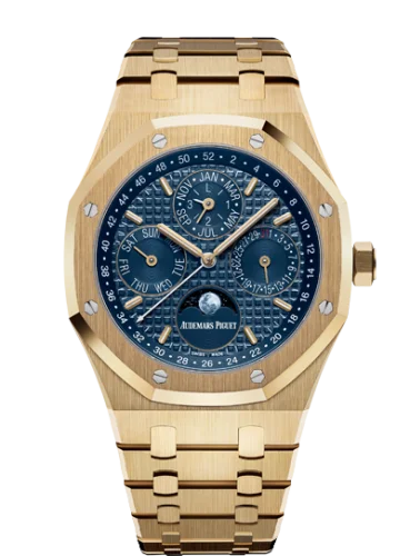 Royal Oak Perpetual Calendar 41 Yellow Gold / Blue