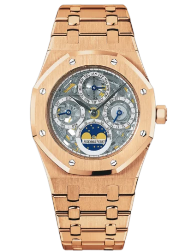 Royal Oak Perpetual Calendar Openworked Pink Gold