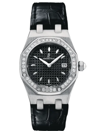 Royal Oak Quartz 67621 Stainless Steel / Diamond / Black / Alligator