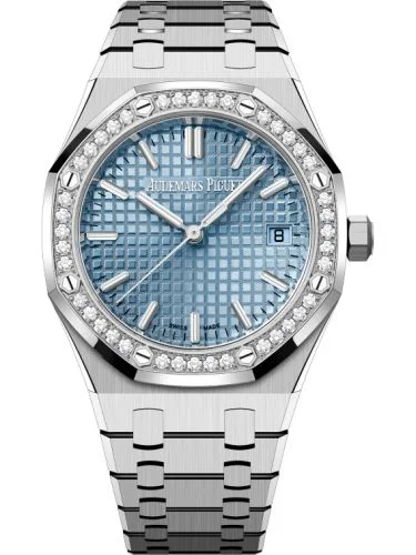 Royal Oak Selfwinding 34 Stainless Steel - Diamond / Ice Blue