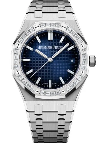 Royal Oak Selfwinding 34 White Gold - Diamond / Blue